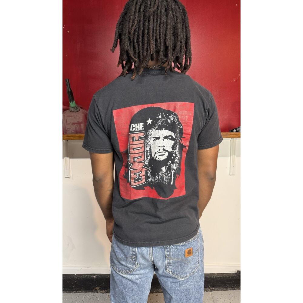 Y2k Che Guevara “Che” Graphic T-Shirt Black | Front & Back Print Streetwear Tee